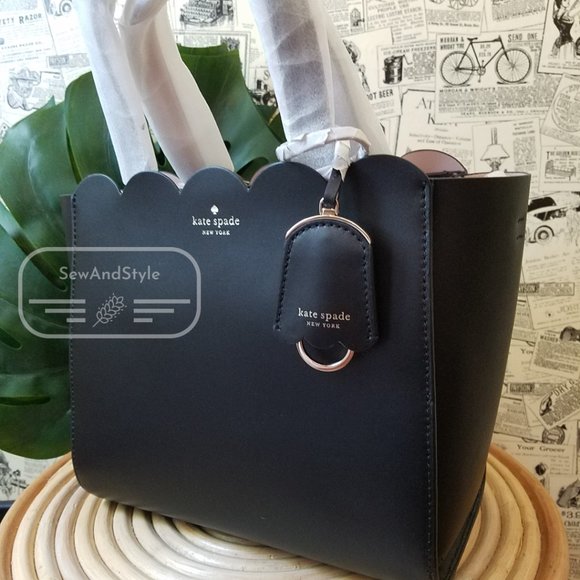 MINI MINA KATE SPADE MAGNOLIA STREET BLACK DOLCE CROSSBODY BRAND NEW - Picture 4 of 9